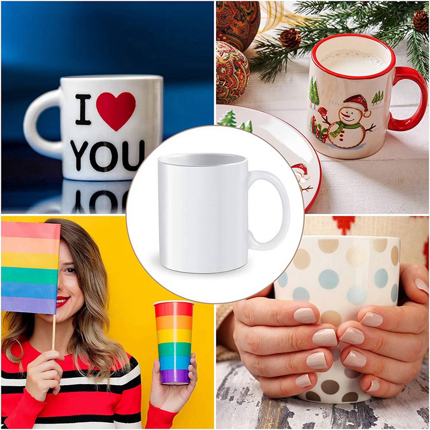 Sublimation Mug White - N09R-140 шт., сублимационная термоусадочная пленка, 5X10