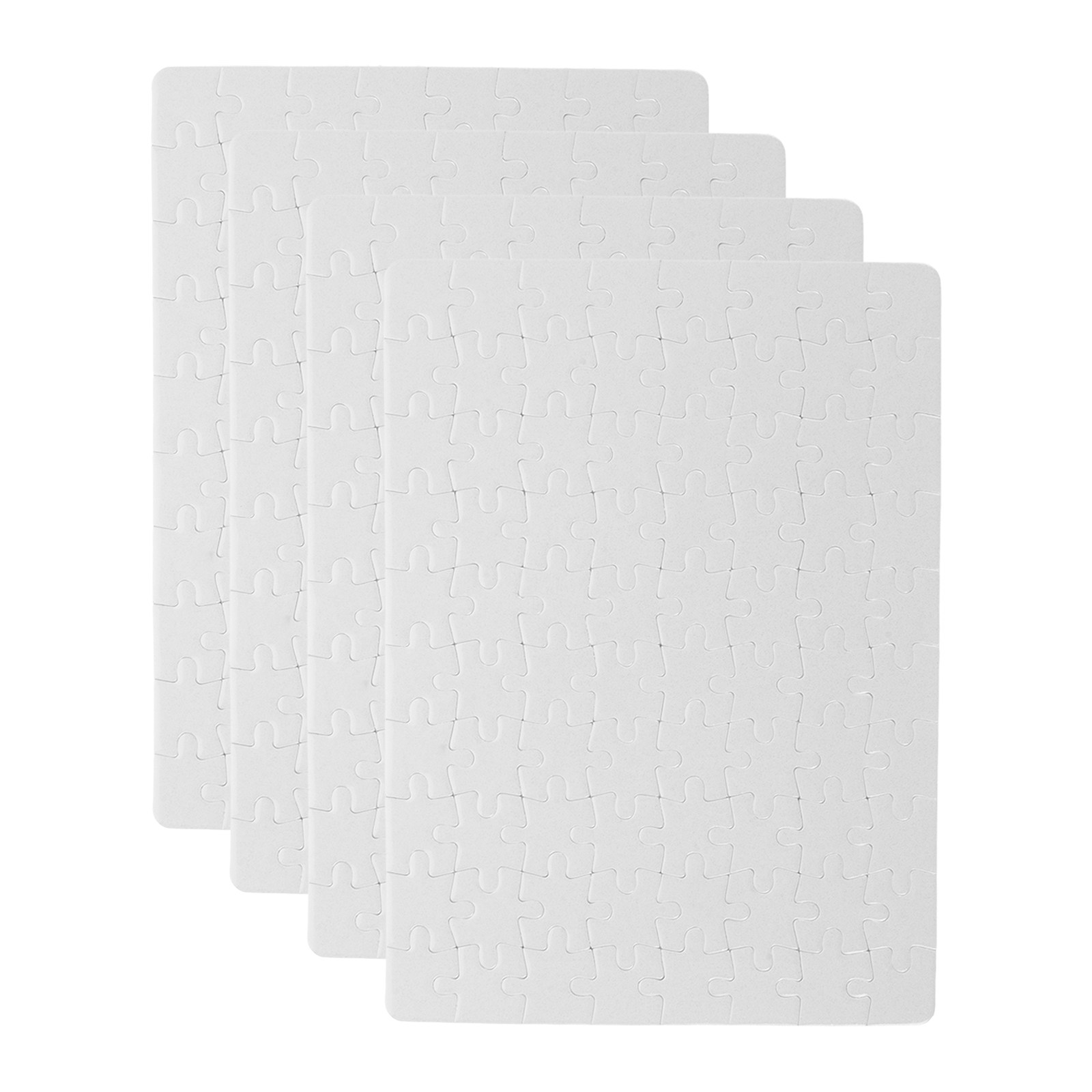 Puzzle Blank White - 4 листа заготовок для сублимации в