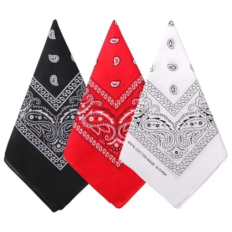 Bandana Blank White - 1 шт. Хип-хоп шарф-бандана в стиле