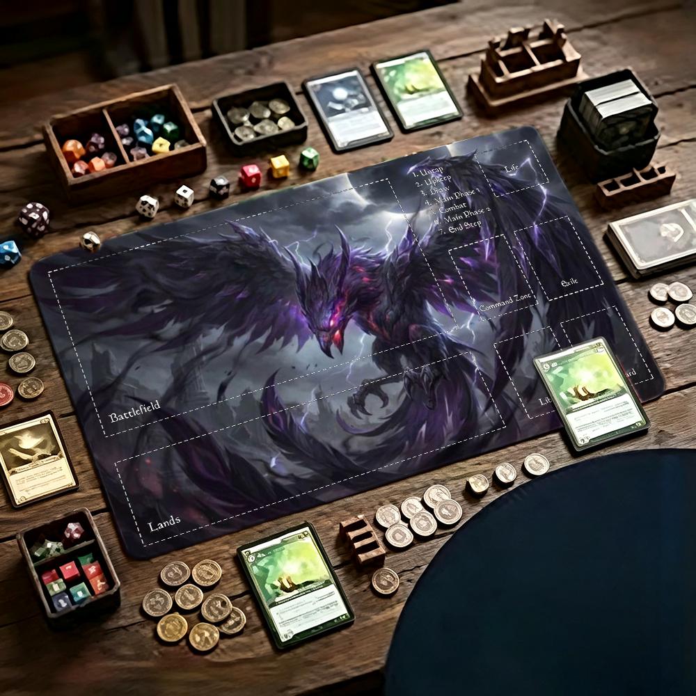 Door Mat Blank - Темно-фиолетовый игровой коврик Phoenix для карточных
