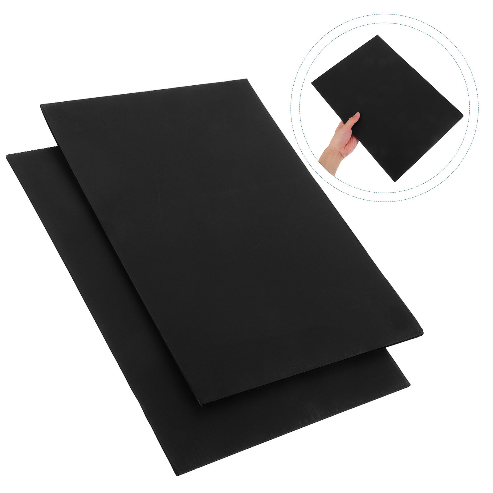 Yard Sign Blank - 2 шт. черных заготовок для садовых