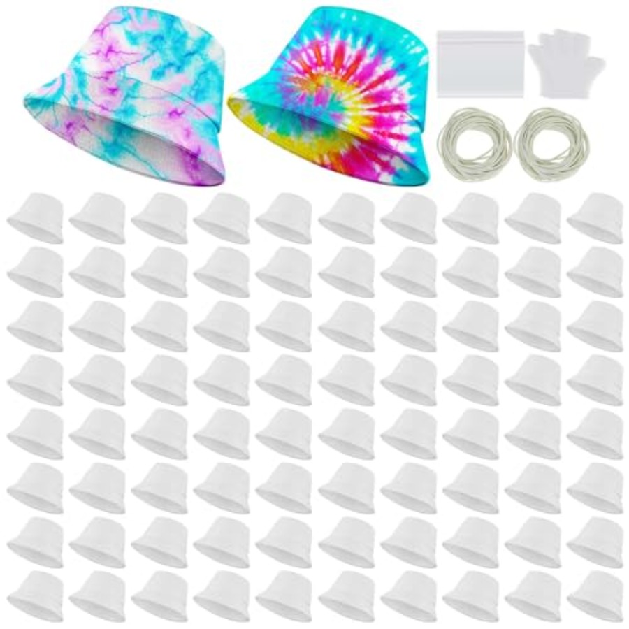 Hat Sublimation Blank - Белая хлопковая панама для тай-дай, заготовка