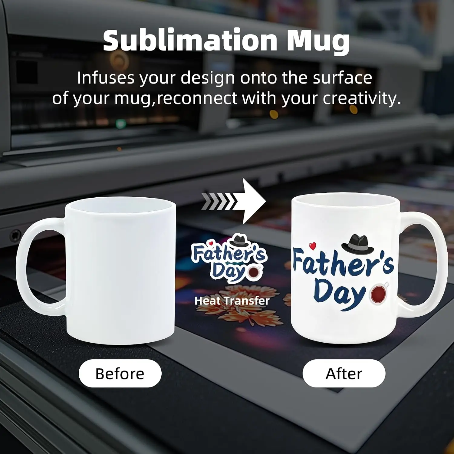 Кружки для сублимации 11 унций – обзор и цена Sublimation Mug White