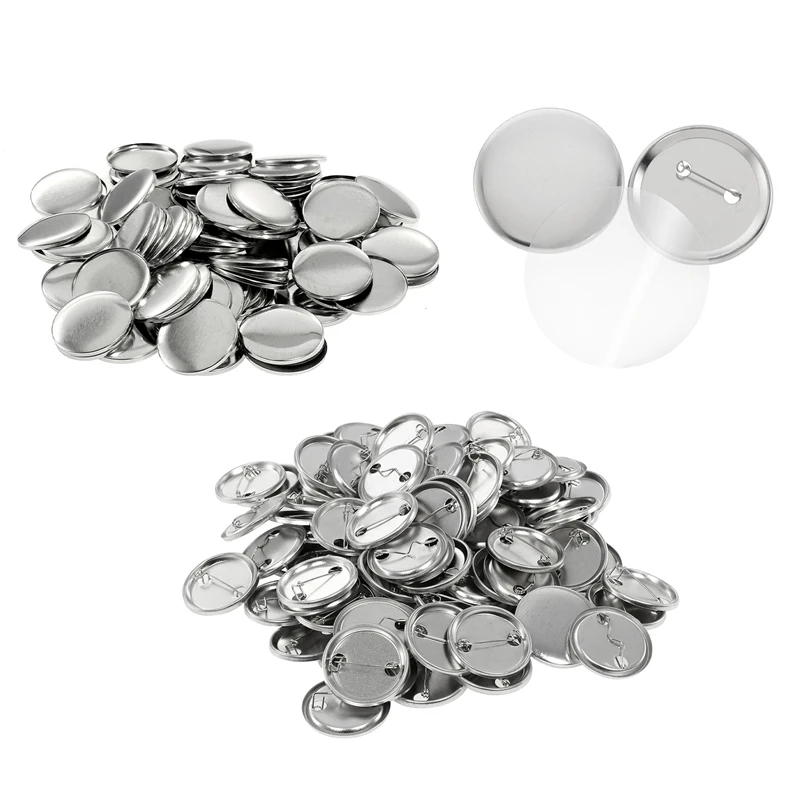 100 комплектов пустых бейджей, – обзор и цена Button Badge Blank