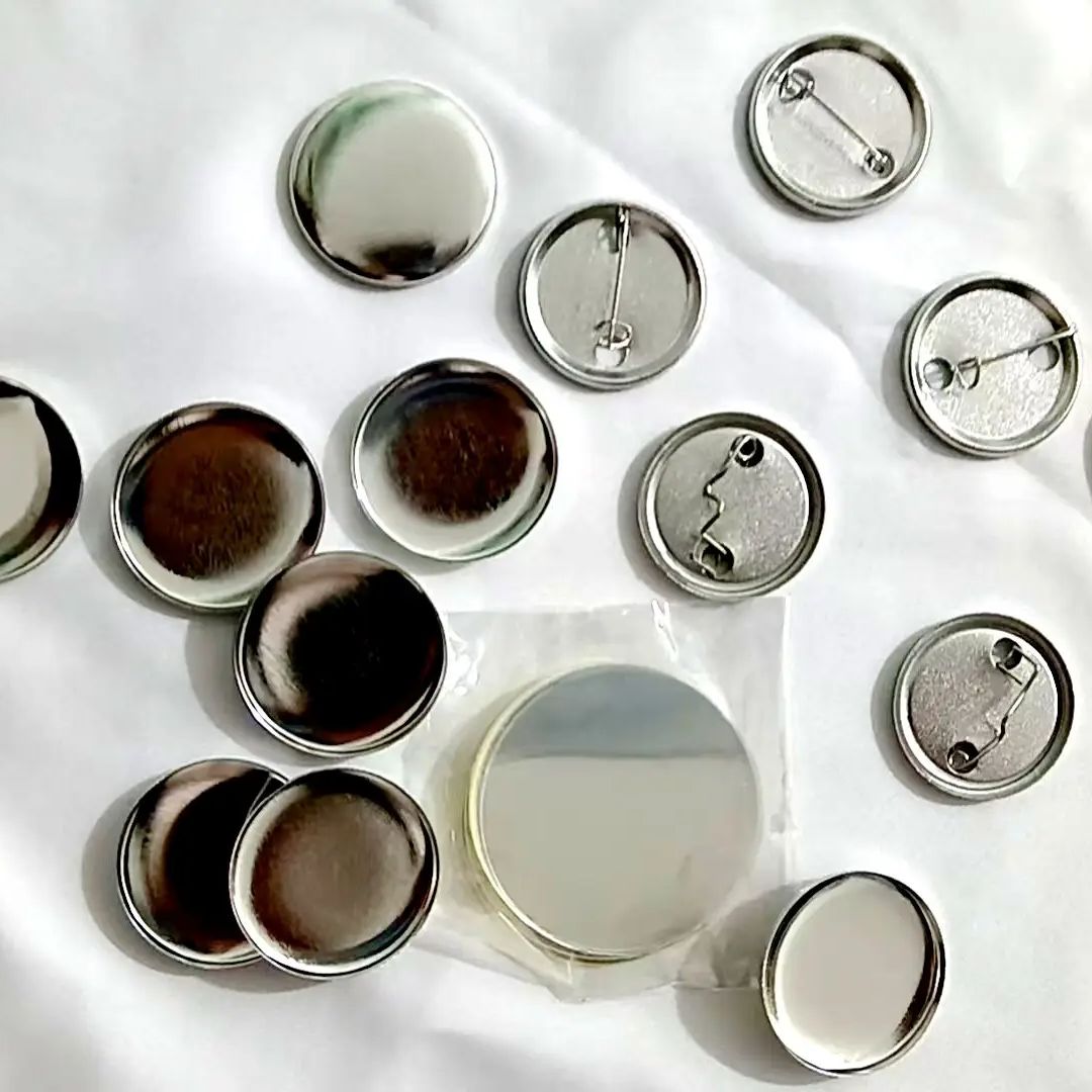 500 шт. металлических матовых  – обзор и цена Button Badge Blank