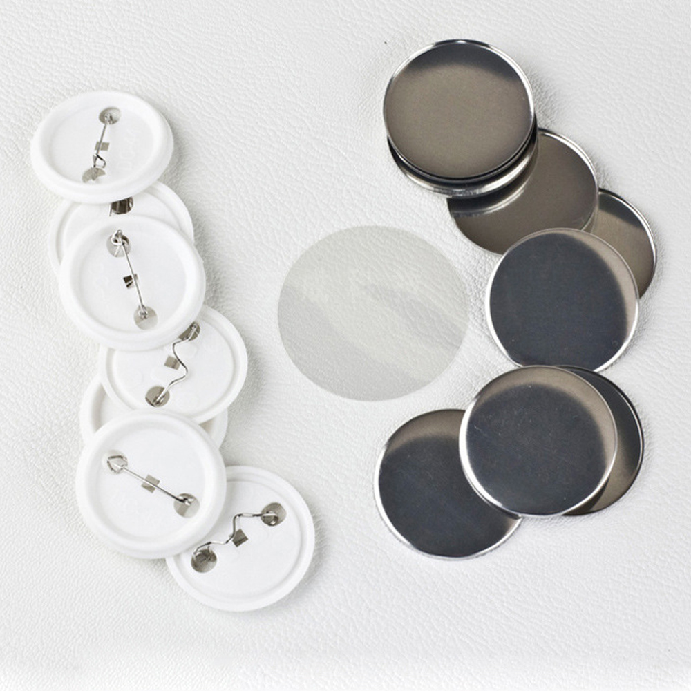 100 шт./компл. пластиковая пус – обзор и цена Button Badge Blank