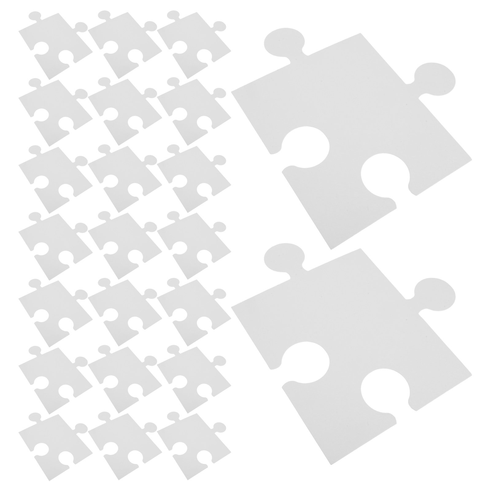 60 больших белых пустых бумажн – обзор и цена Puzzle Blank White